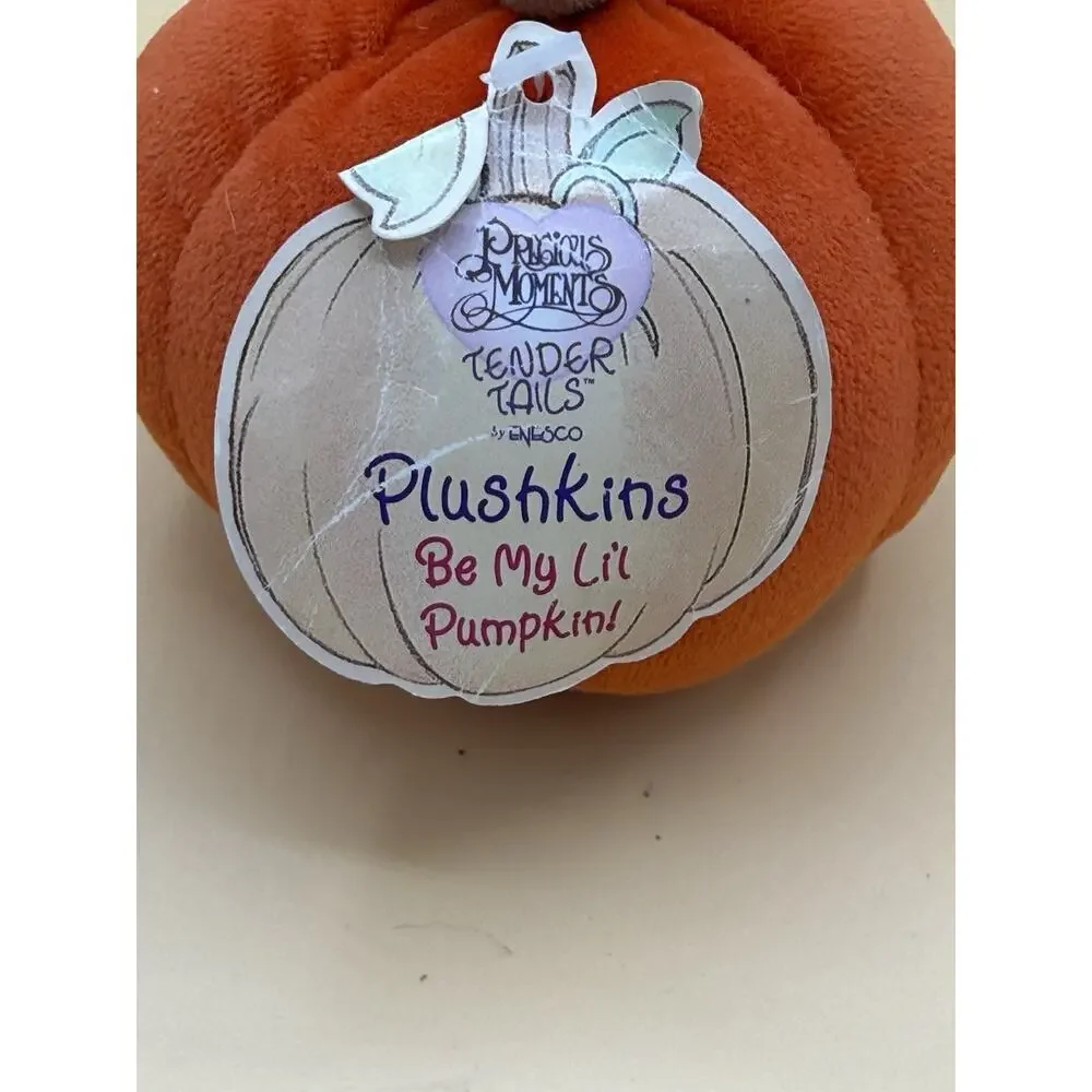 Precious Moments Tender Tails Plushkins Be My Lil Pumpkin Plush 1999